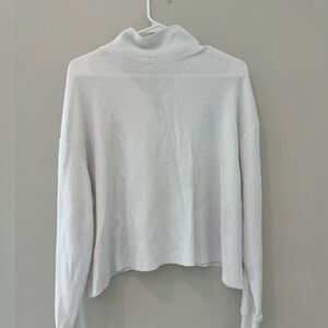 Women's White Turtleneck Sweater